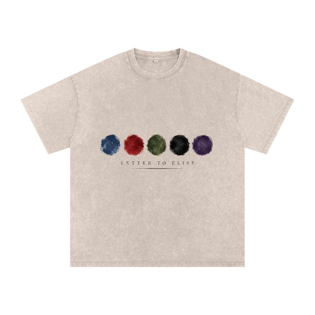 Snow Washed Oversized Cotton T-Shirt