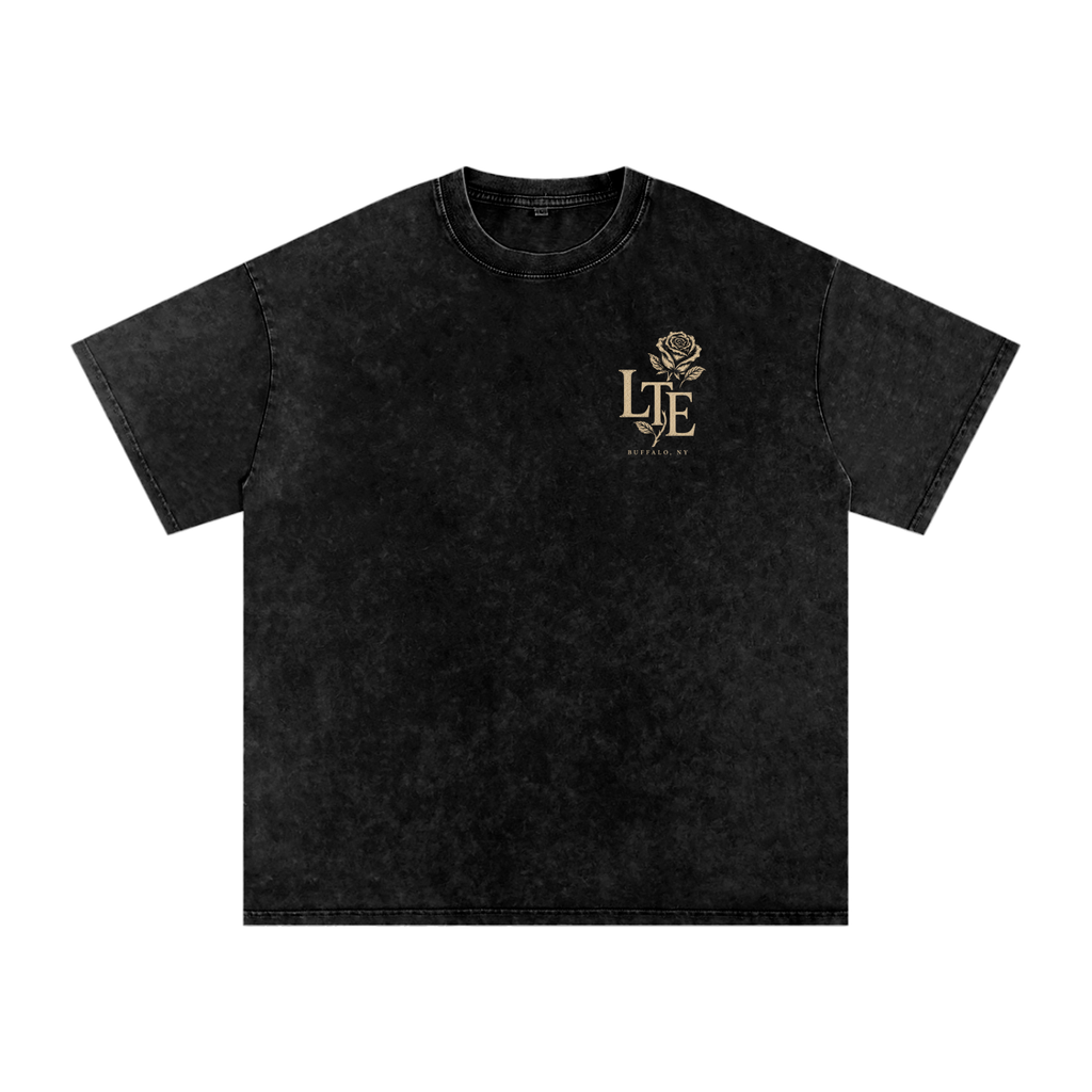 Snow Washed Oversized Cotton T-Shirt